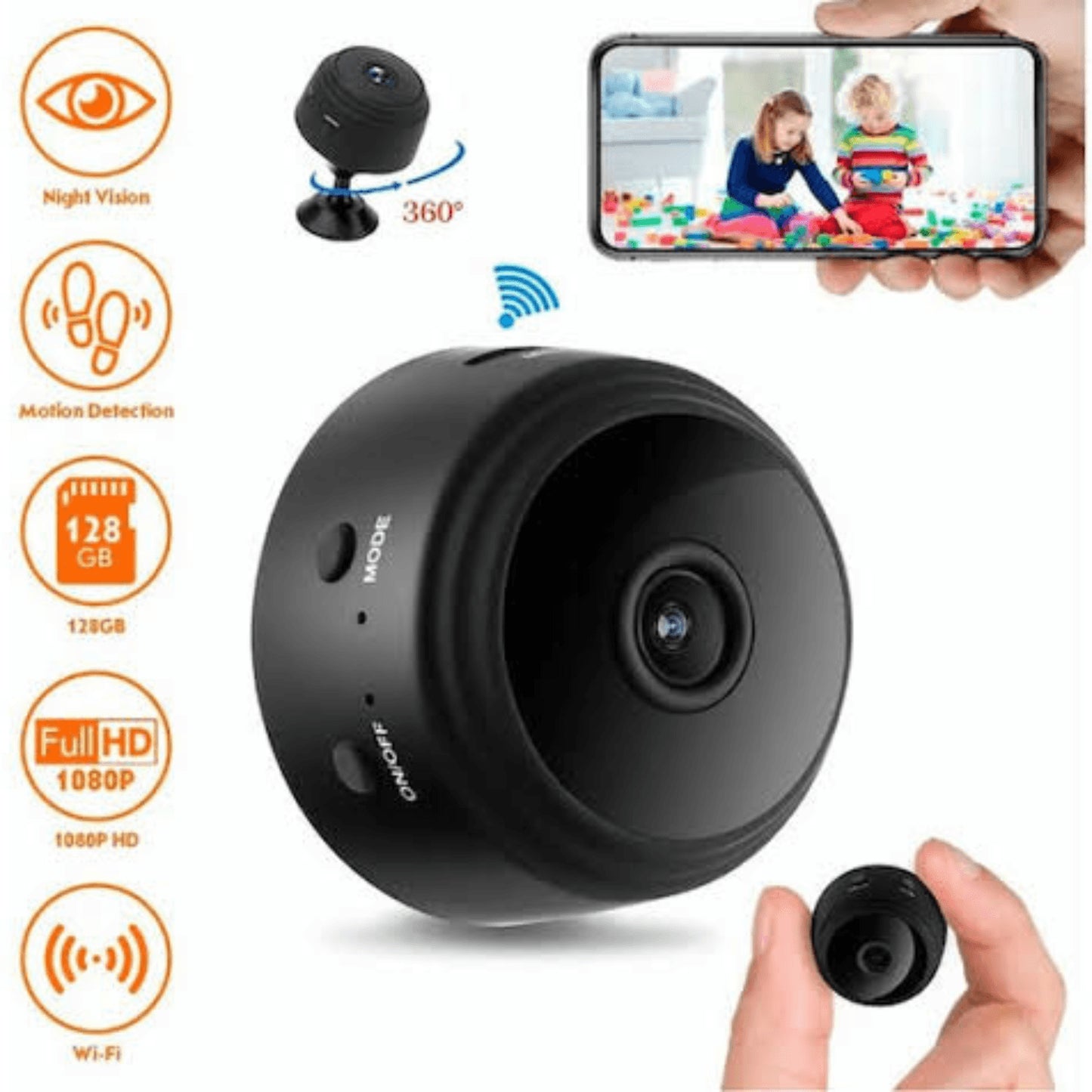 Camara Mini Espia Wifi de seguridad A9